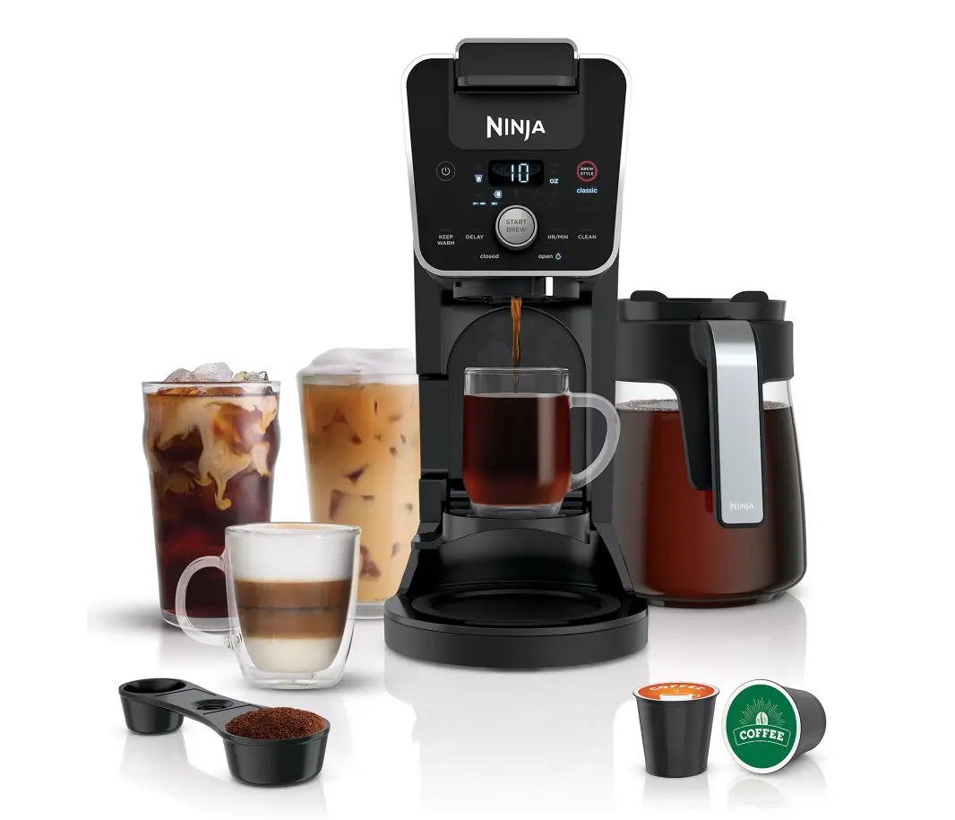 DualBrew Coffeemaker for Pods or Grounds