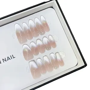 Personalized Press-On Nails Versatile Detachable Reusable Acrylic False Nails with Nail Art Patches Plastic Fake Fingers for Easy Nail Changes