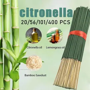 High-Quality Lemongrass Incense Sticks, Natural Material, Long-Lasting Scent, Ideal for Camping, Yard, Hiking, Outdoor Essentials