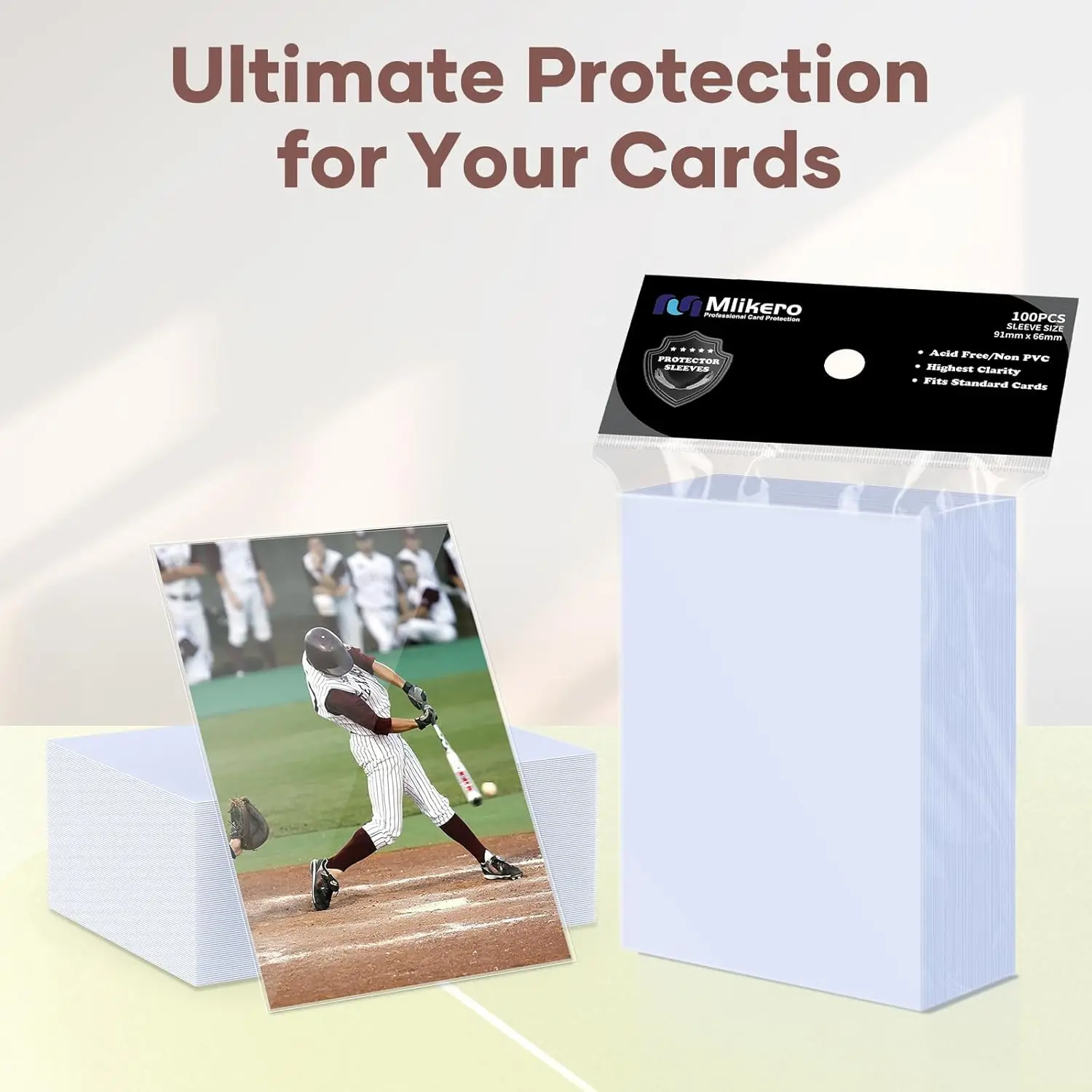 3000 Count Clear Card Sleeves, Penny Sleeves for Trading Cards, Baseball  Card Sleeves, Soft Protective Sleeves for MTG, TCG, Baseball, Football, and  Game Cards - TikTok Shop
