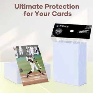 3000 Count Clear Card Sleeves, Penny Sleeves for Trading Cards, Baseball Card Sleeves, Soft Protective Sleeves for MTG, TCG, Baseball, Football, and Game Cards