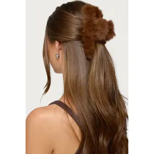 Faux Fur Hair Clip