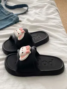 2026 Summer New Indoor Home Eva Bear Slippers Sandals Thick Sole Durable Outdoor Comfortable Soft Bottom Casual One-Strap Sandals