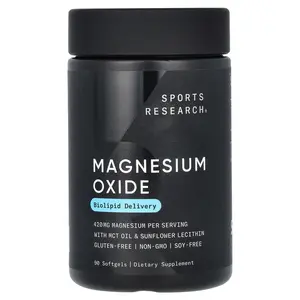 Sports Research Magnesium Oxide, 420 mg, 90 Softgels