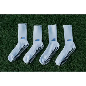 Premier Edge Uruguay Flag Grip Socks