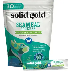 Solid Gold Seameal Squeeze Chicken Flavor Mousse Treat for Cats