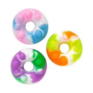 2 3/4" 3D Donuts Lotsa Pops Pop Fidget Toys - 12 Pc.