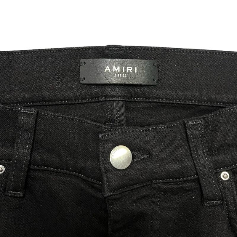 Amiri MX1 Gradient Bandana Patch Jeans Black