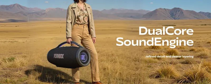 YEAHBOX Ultra 320 High-Power Ultra-Portable Bluetooth Bass Speaker - 300W Rated/500W Peak Power, True 3-Way 5-Driver System, 6×9in Racetrack Woofer, Dual Radiators, RGB Lights, IP65 Rated, Multi-Input (USB, HDMI ARC, Cells), Deep Controlled Bass Impact YEAHBOX Ultra 320 High-Power Ultra-Portable Bluetooth Bass Speaker - 300W Rated/500W Peak Power, True 3-Way 5-Driver System, 6×9in Racetrack Woofer, Dual Radiators, RGB Lights, IP65 Rated, Multi-Input (USB, HDMI ARC, Cells), Deep Controlled Bass Impact