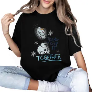 Olaf Smiling Trying To Keep It Together Poster T-Shirt