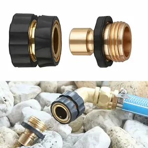 3/4" Male to Female Garden Hose Connector US Quick Repair Fitting 6-Pack for American Water Pipe Connection