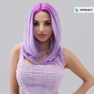 Synthetic Lace Front | Purple | Curly Hair | 18-inch | SM9129