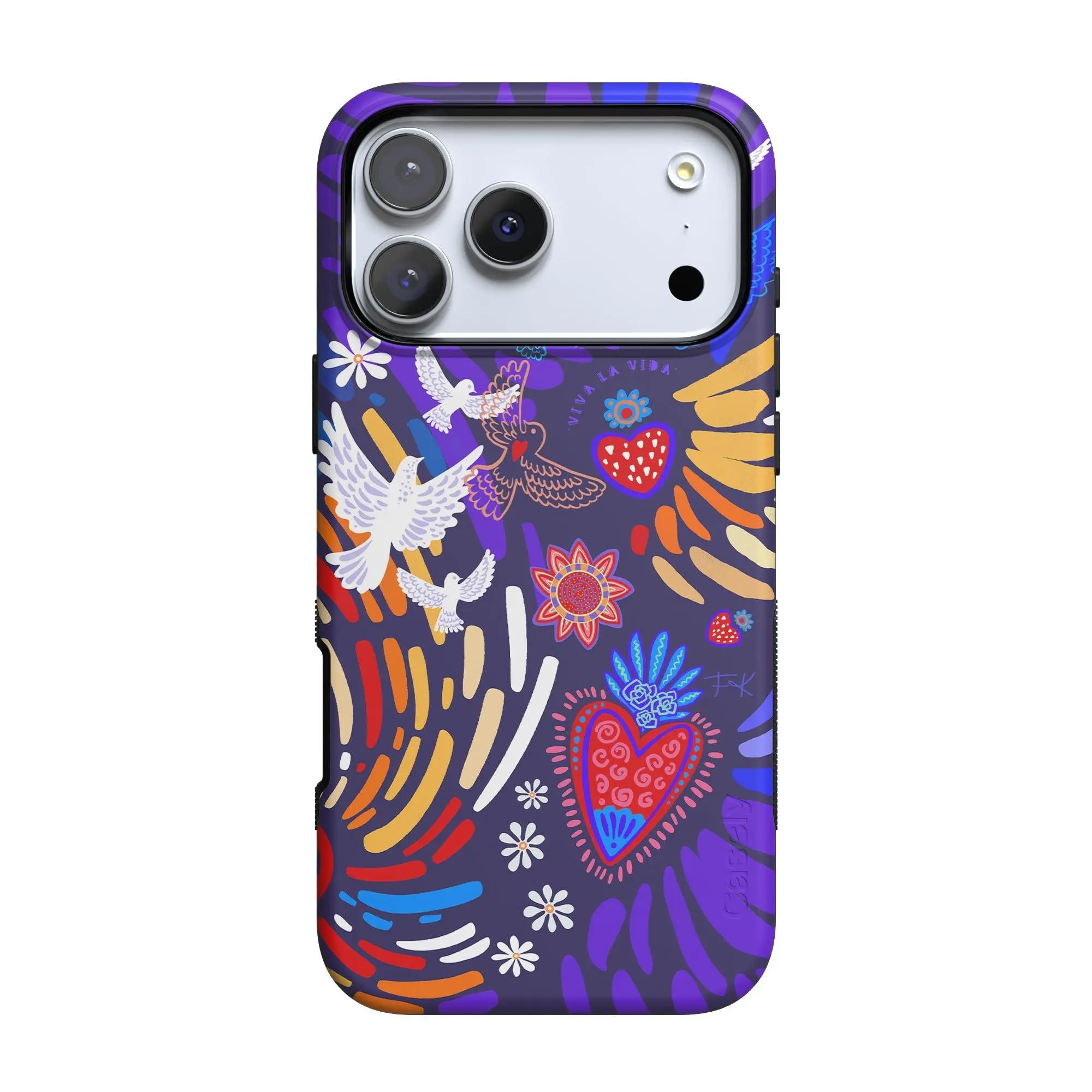 Casely iPhone 17 Pro Max Case | Viva La Vida | Frida Kahlo Collage | Bold Protective Design | Compatible with MagSafe