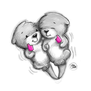 Otter Pops - Art Print