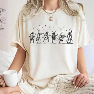 NK Divide Indie Folk T-Shirt, The Last Of The Bugs  Shirt, Vintage Insect Music Graphic Tee