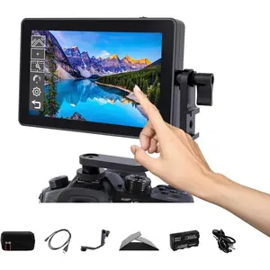 A6 Plus V2 6"  Screen Camera Field  Bundle -  1920x1080, 4K HDMI Input,  LUT, Waveform, Focus Assist with , Carry Case & Sunshade