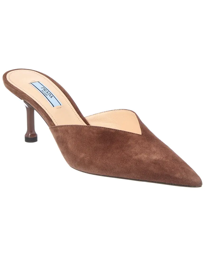 Prada 65 Suede Mule