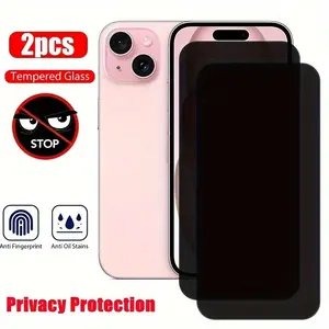 iPhone Privacy Screen Protector Film, 2-Pack Anti-Spy Design, Compatible with iPhone Models 11-17 Series, Enhanced Security & Confidentiality