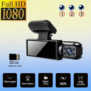 【Father's Gift】Dash Cam with 32GB Card - Full HD 1080P - Night Vision - Wide Angle Lens - Loop Recording