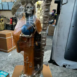 Holy Death Mexicana Statue yellow color 30”