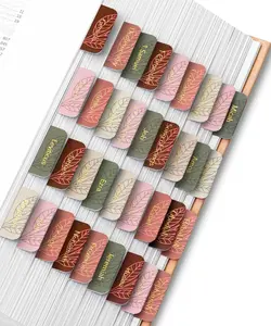 Mr. Pen- Bible Tabs, 75 Tabs, Autumnal Earth, Gold Embossed Lettering, Laminated Bible Tabs for Women and Men, Bible Tabs for Study Bible Index Tabs, Bible Book Tabs, Bible Labels Tabs
