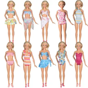 10 Sets Doll Swimsuits, 11.5 Inch/30cm Beach Bikini, Girl Doll Swimwear Toy, Holiday Gift