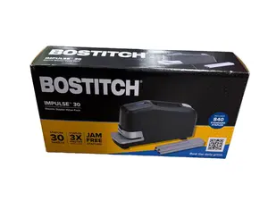 Bostitch Office Impulse 30 Electric Stapler, Staples Included, Black