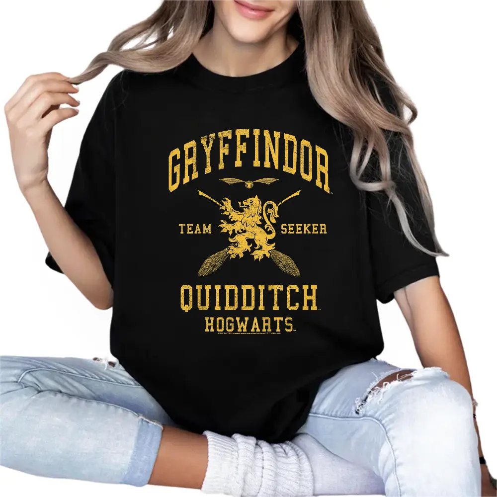 Harry Potter Gryffindor Team Seeker Text T-Shirt, Harry Potter Unisex Shirt