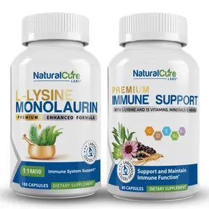 L-Lysine + Monolaurin & Premium Immune Support Bundle - Complete Daily Support for Immunity and Wellness L-Lysine + Monolaurin & Premium Immune Support Bundle - Complete Daily Support for Immunity and Wellness