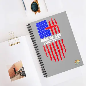 Man of God Spiral Notebook - Ruled Line