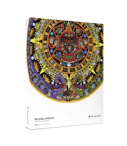 1000-Piece Aztec Sun Stone Circular Puzzle - Matte Finish, Snug Fit, Honeycomb Pieces - Screen-Free Gift - Round Puzzle