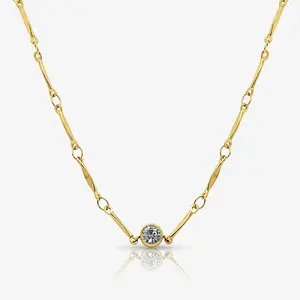 EVRY JEWELS Gold or Silver Plated Women's Spotlight Choker Necklace