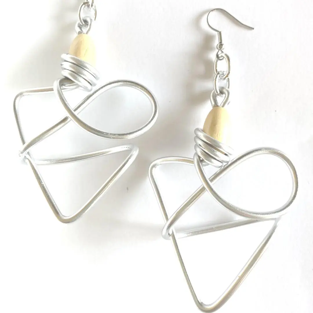Yashica Earrings - Handcrafted Lightweight Aluminum Wire Earrings - Perfect for Casual and Date Night Looks