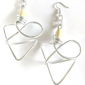 Yashica Earrings - Handcrafted Lightweight Aluminum Wire Earrings - Perfect for Casual and Date Night Looks