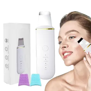 Rechargeable Ultrasonic Skin Cleanser, USB Rechargeable High Frequency Vibration Massager, Blackhead Removal, Deep Facial Cleaning, Facial Beauty Machine, Facial Blackhead Remover, Women's Summer Skincare Tool