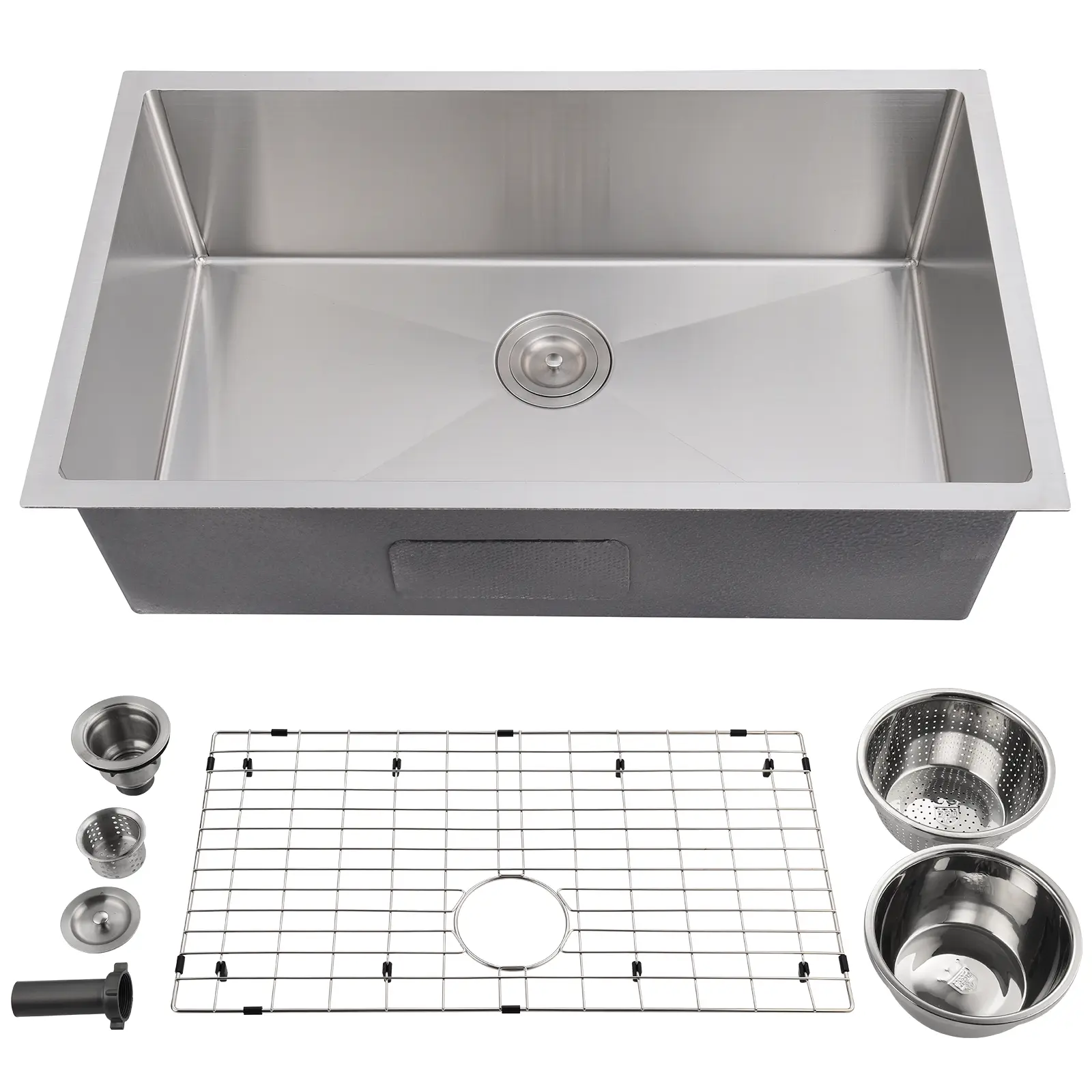 Superior Brushed Nickel Stainless Steel Undermount Sink - Multi-Size Kitchen & Bar Single Bowl - Corrosion Resistant, Fully Insulated, Durable, Stylish, Low Noise - Ideal for Home Renovation