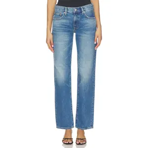PISTOLA Issa Mid Rise Relaxed Straight Jeans in Sorensen