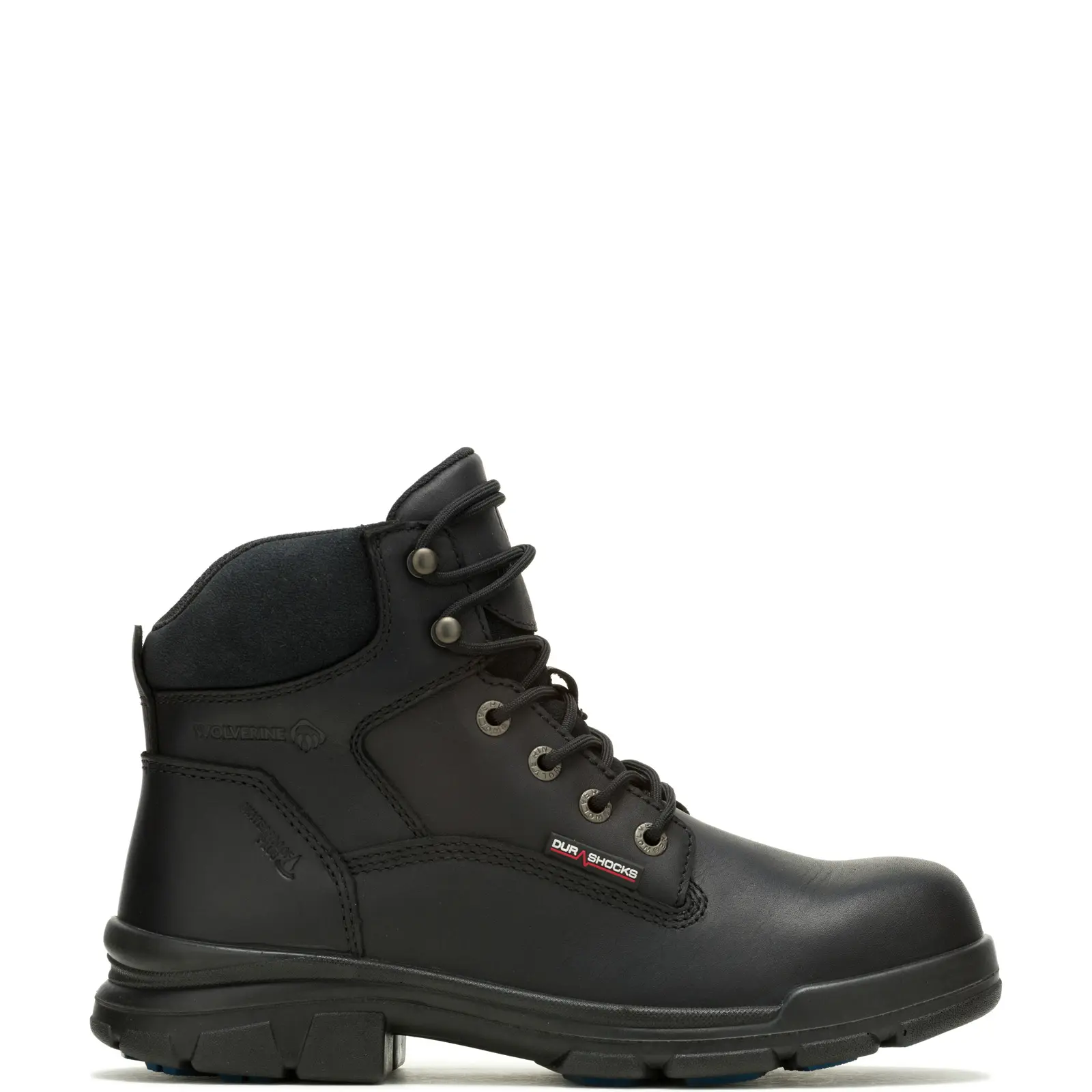 Wolverine Durashocks SR Icon WP 6" Mens Black Wide Work & Safety Boots