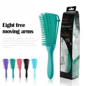 SleekHush 4pcs Octopus-Shape Women's Hair Brush - Detangling Hairbrush, Shampoo Tool, Curved Styling Brush for Indoor Recreation (Sports & Outdoor Leisure Equipment)