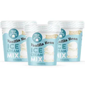 3-Pack Vanilla Bean Pint-Sized Ice Cream Mixes for Customizable Fresh Ice Cream