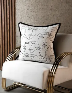 Nibo Time Face Duo 24" Pillow- SEPTEMBER