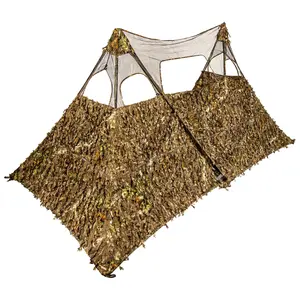 Nukem Double Up System - Mossy Oak Country Roots 3D Leafy Regular & XL Sizes 2 Hunting Blinds & Panel Set for 2 Hunters Lightweight Portable