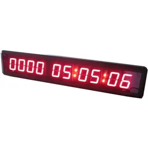 AZOOU 1.8-inch 10 Digits with Red Color LED Timer Countdown/up Wall Mounted Clock with Days Hours Mins Secs