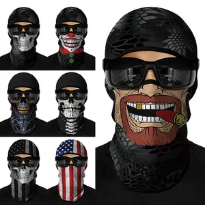 Summer sunscreen headgear men and women outdoor locomotive riding helmet lining headgear fishing funny face kini face mask
