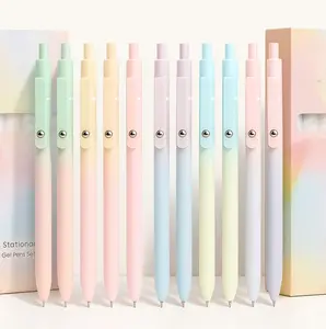 5Pcs Sets Multicolor Press Type Quick Drying Carbon Gel Pen Set, Rainbow Smooth Writing Practice Pens for Students & Nurse Office, School & Hospital – Christmas Gifts