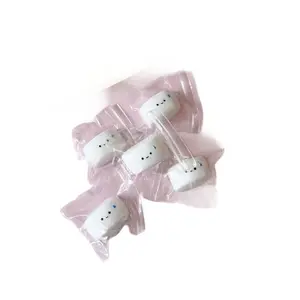 Silent mini bread squeeze toy, water-like cream texture stress-relief toy, DIY food-grade silicone homemade stress-relief toy