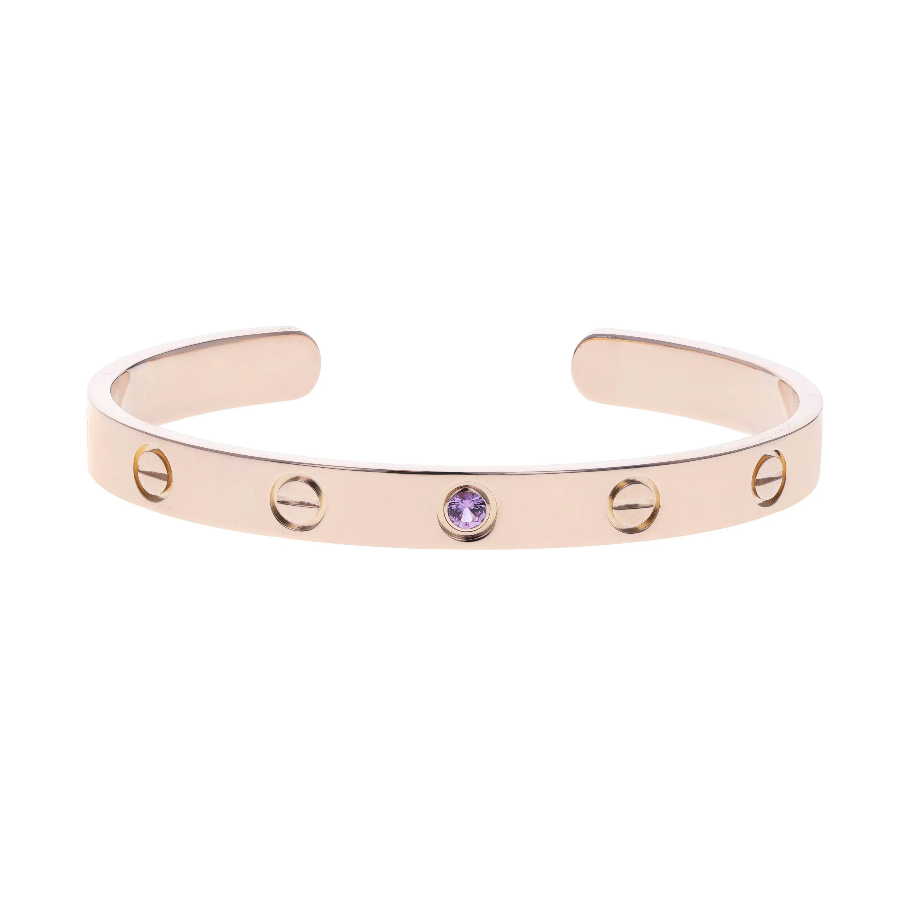 Pre-owned Cartier Love Cuff Bracelet Size 16