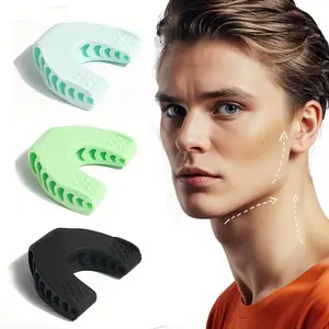 Unisex Jawline Trainer, Food Grade Silicone, Enhances Jaw Strength, Sculpt Face Shape, Reduces Double Chin, Made in China