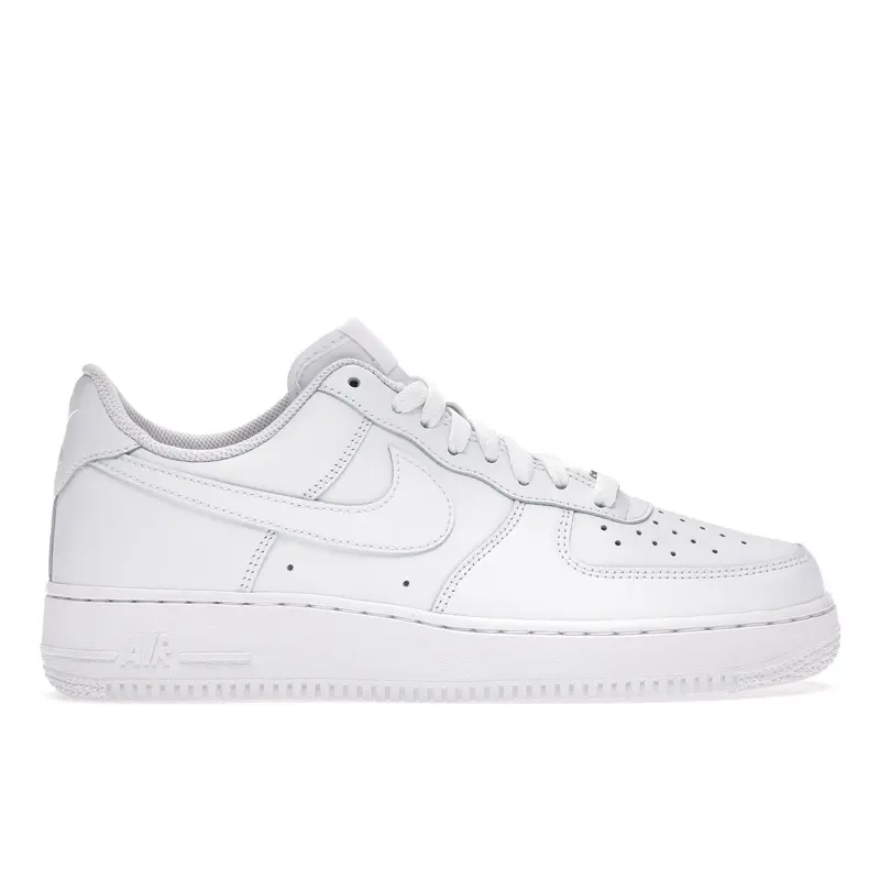 Nike Air Force 1 Low '07 White Brand New Lace-Up Men's Classic Basketball Shoes, Iconic '07 Silhouette, Low-Cut Sports Footwear for Casual Streetwear (CW2288-111)