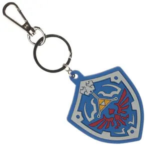 Legend of Zelda Shield Keychain - Unique Design with Decorative Elements, Ideal for Collectors and Fans